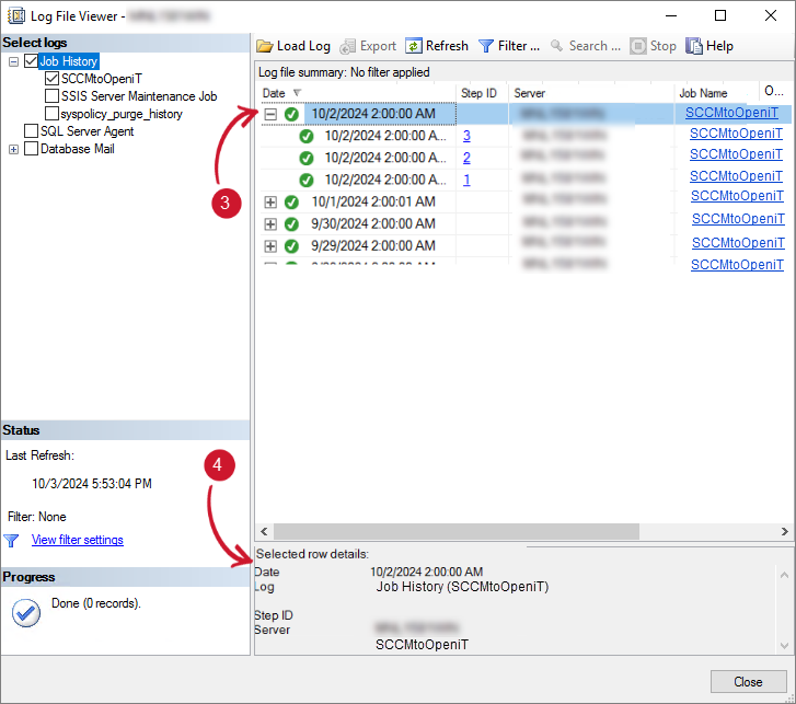  History Logs Details