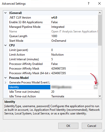 IIS Application Pool Identity