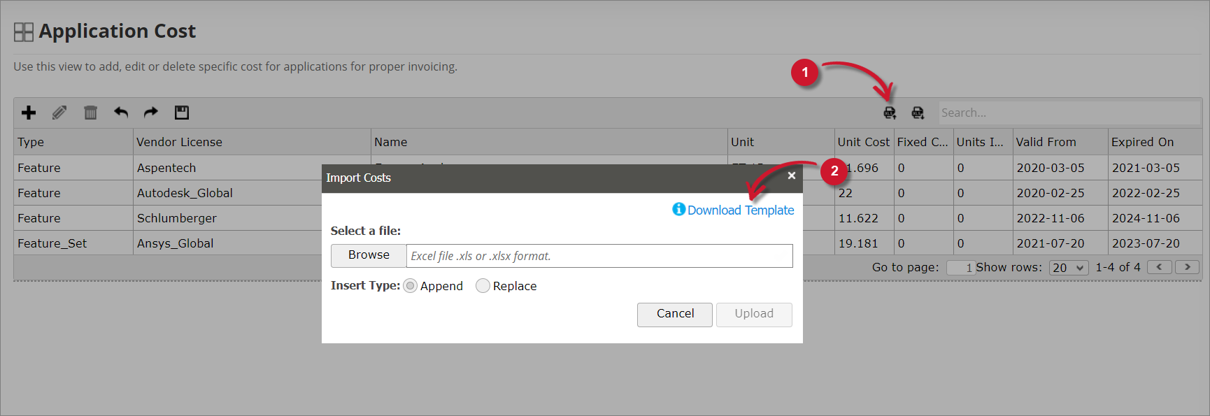 Downloading the Template