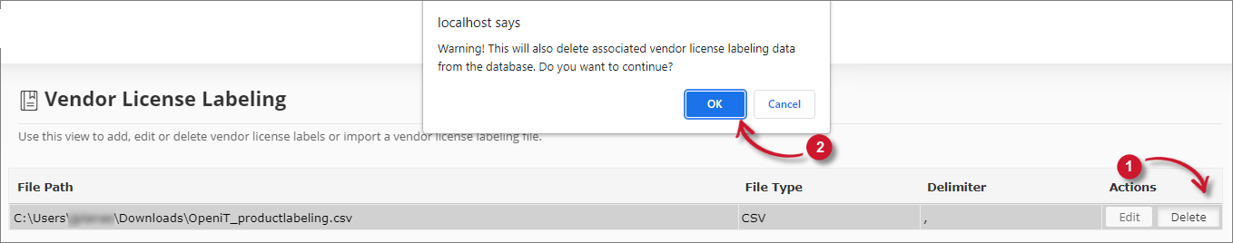 Deleting Imported Source File
