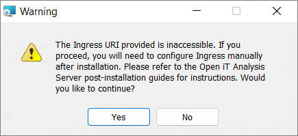 Ingress Warning