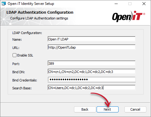 LDAP Authentication Configuration