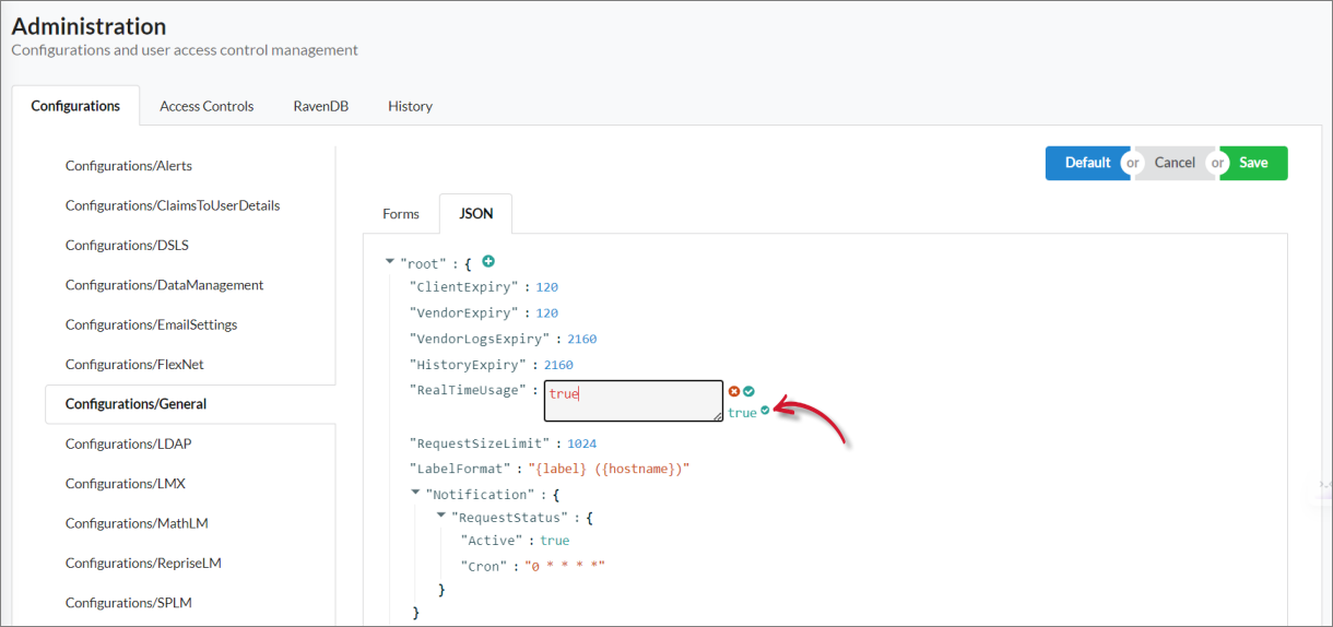 JSON Sub-tab: Saving Non-String Values