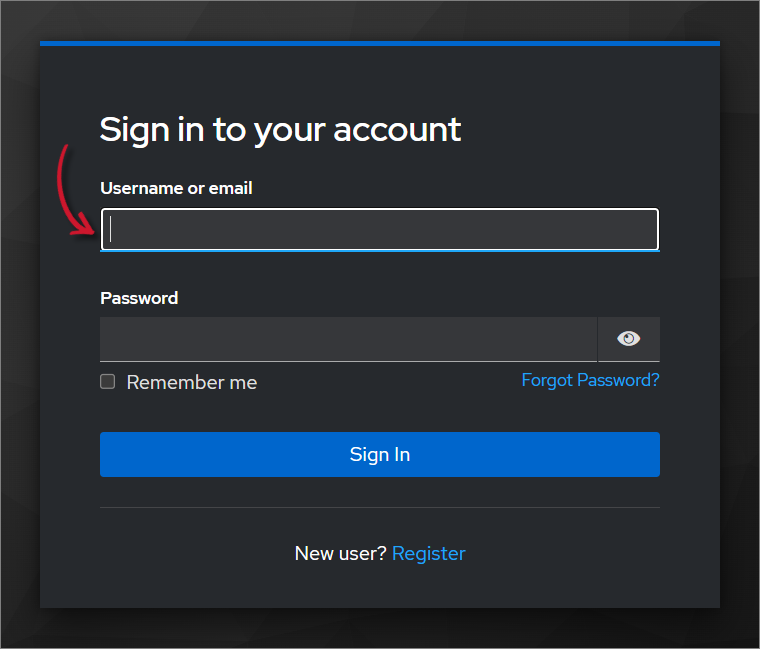 Keycloak Login Page