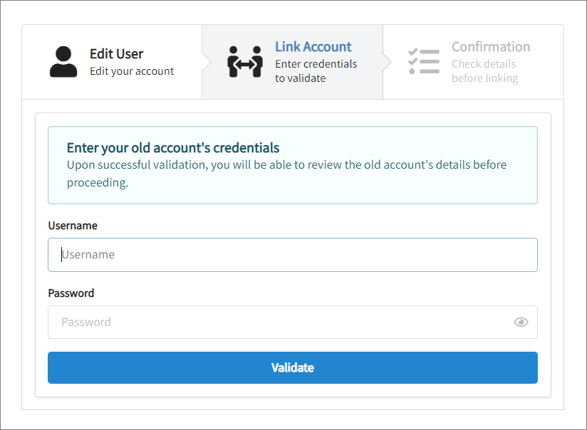 Linking Old Account