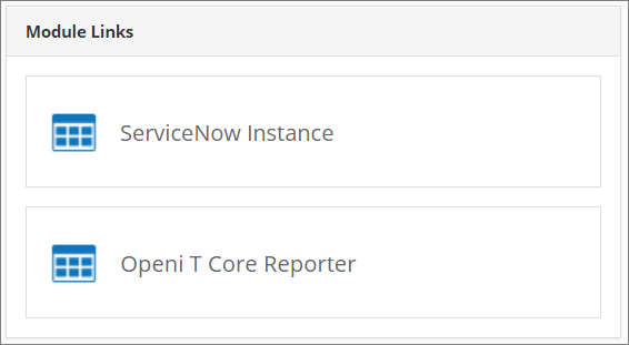 Analysis Server Home - Module Links