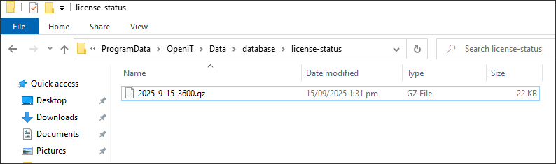 Check Core Server Database Path