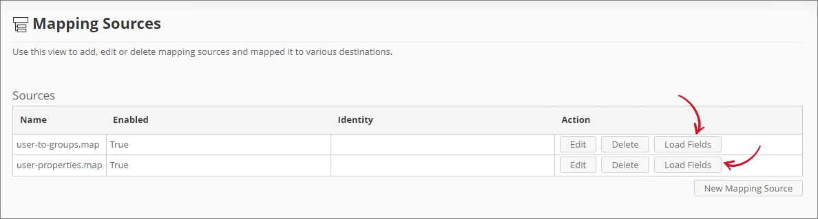 Loading Mapping Sources