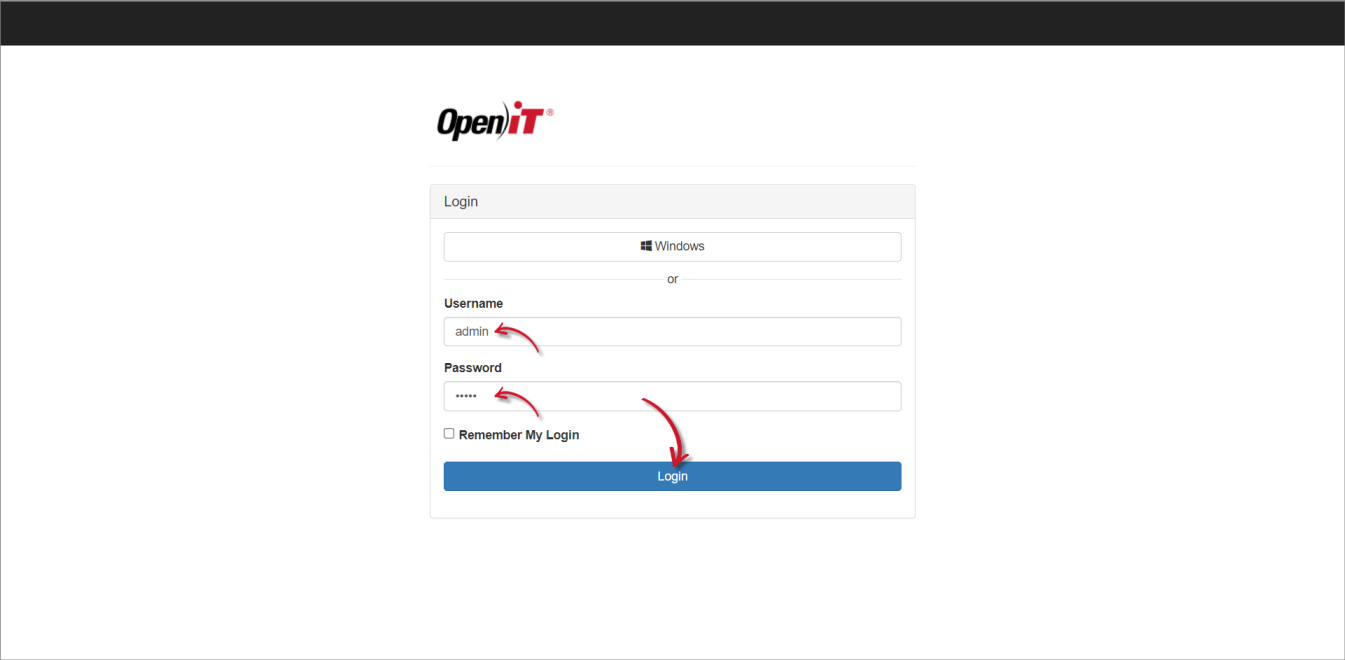 Logging in with Local Account