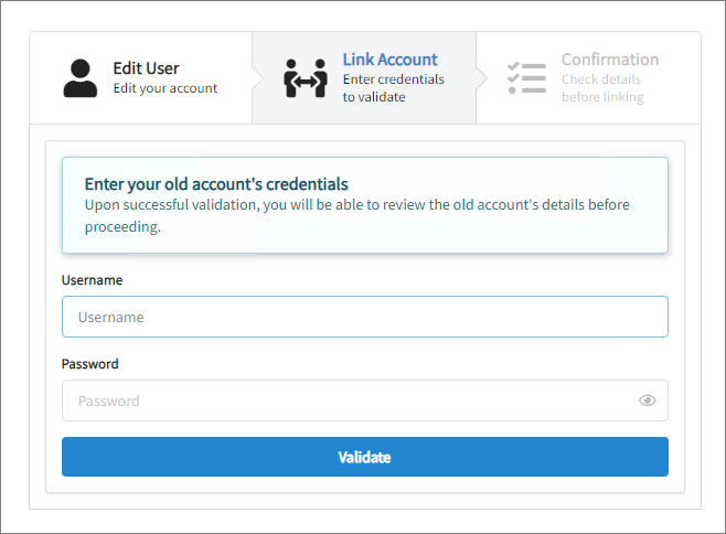 Linking Old Account
