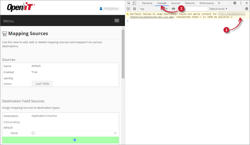 Check Web Browser Console Errors
