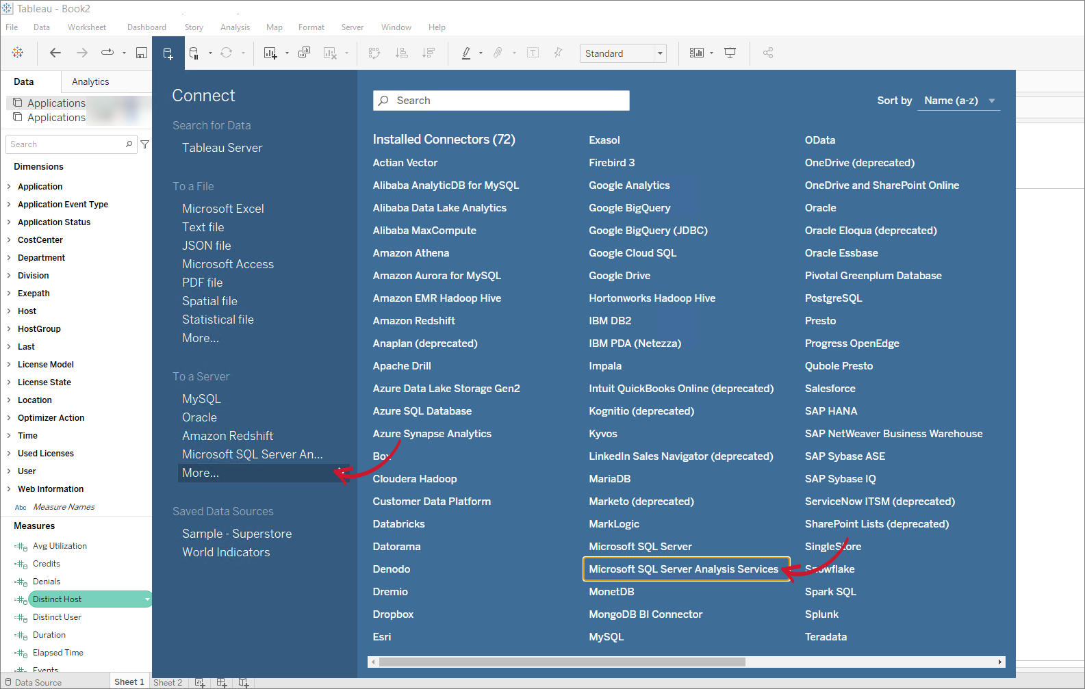 Getting Data from Analysis Services