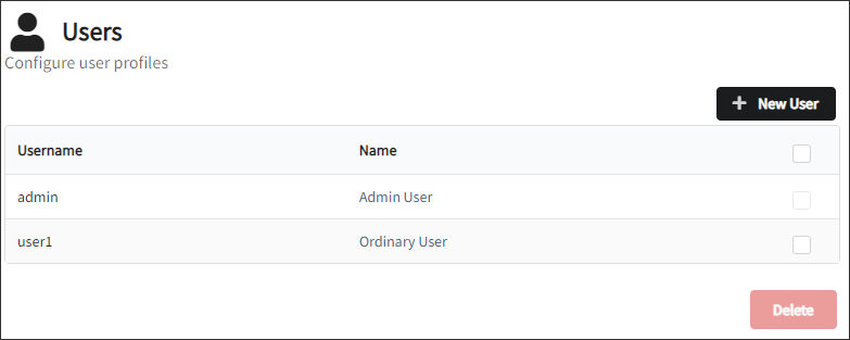 Creating New User Account