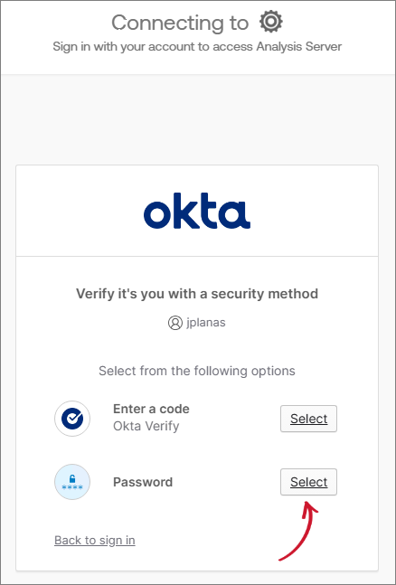 Okta Login Security Method