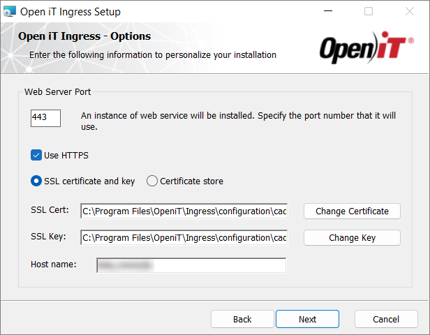Default Installation Options