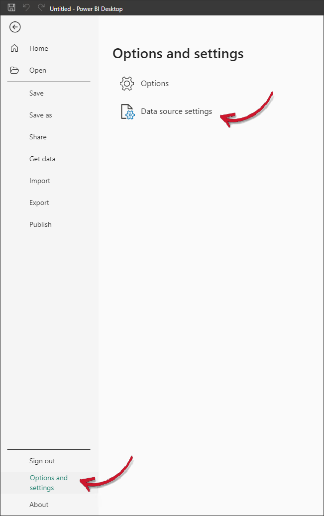 Changing Data Source
