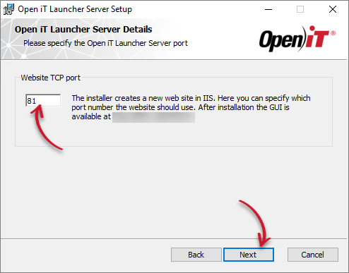 Specifying the Port Number