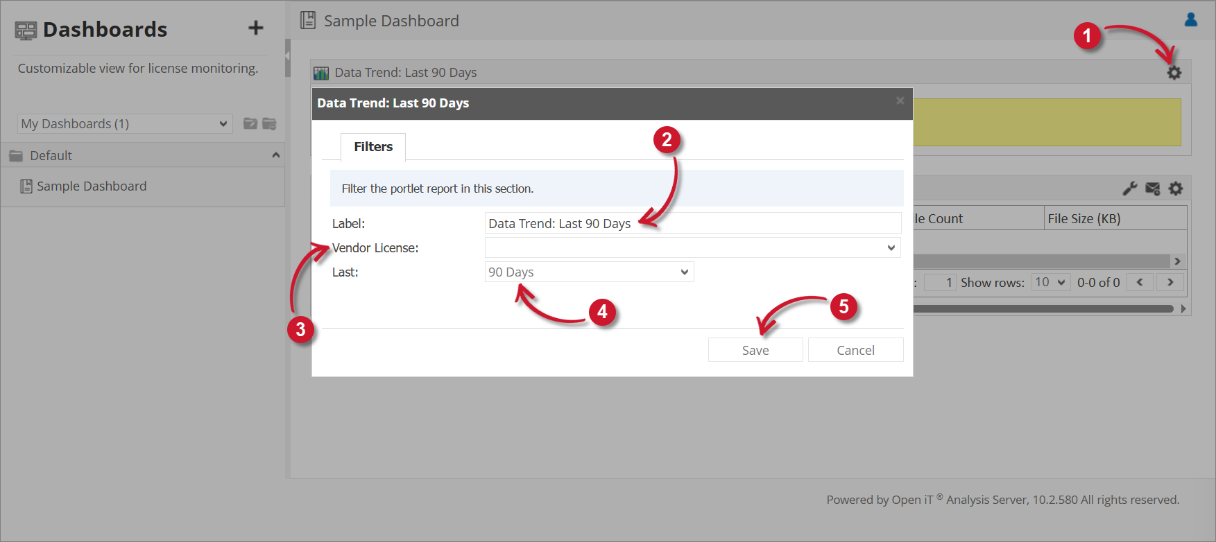 Data Trend Configuration