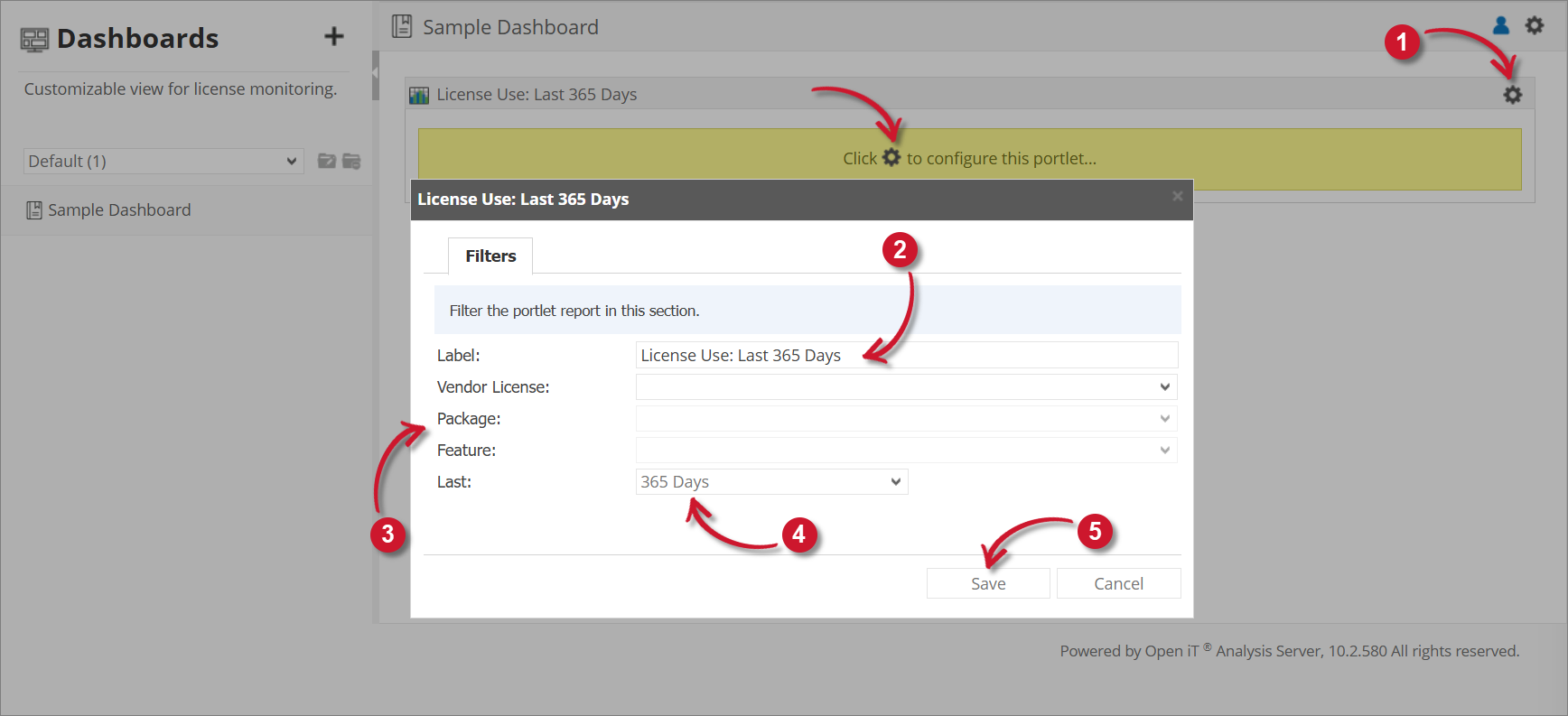 License Use Configuration