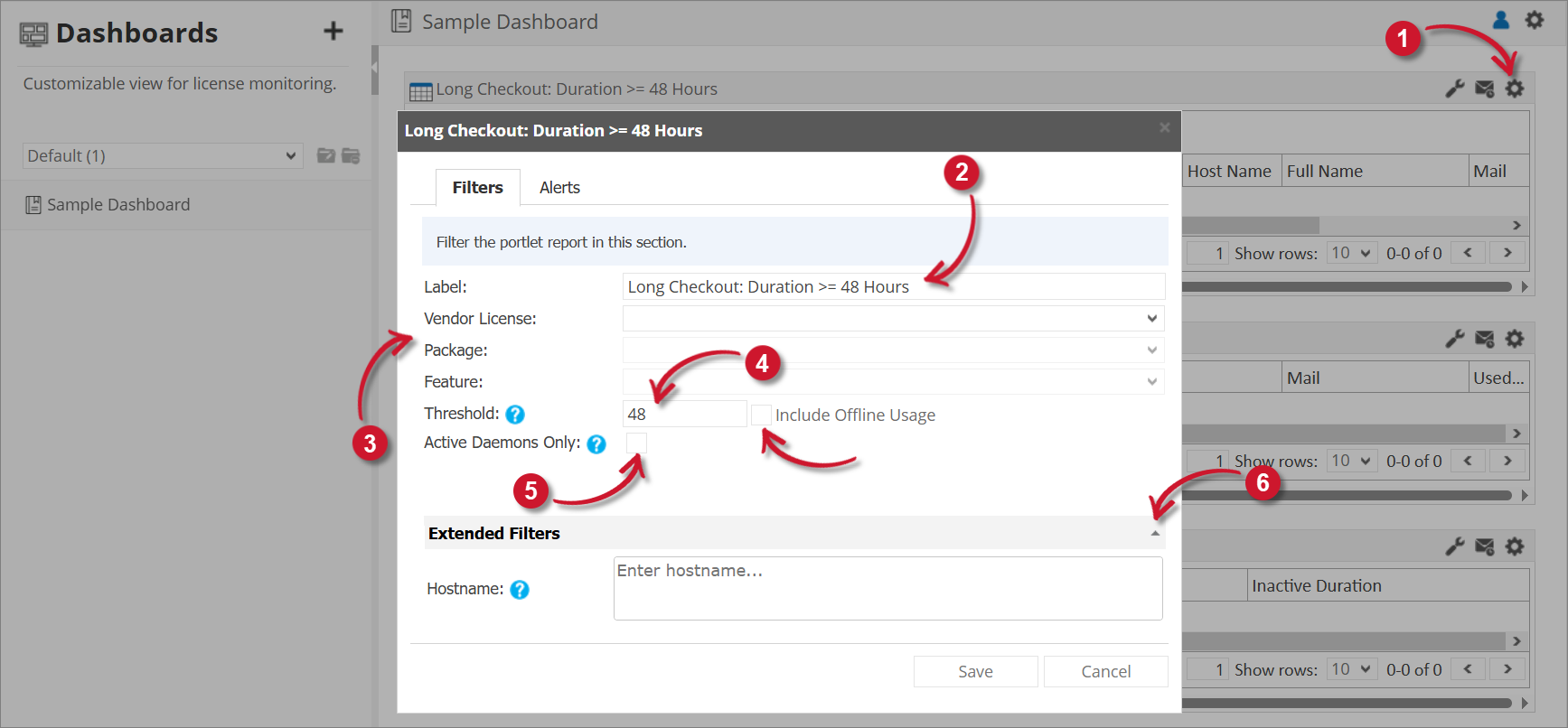 Long Checkout Filter Settings