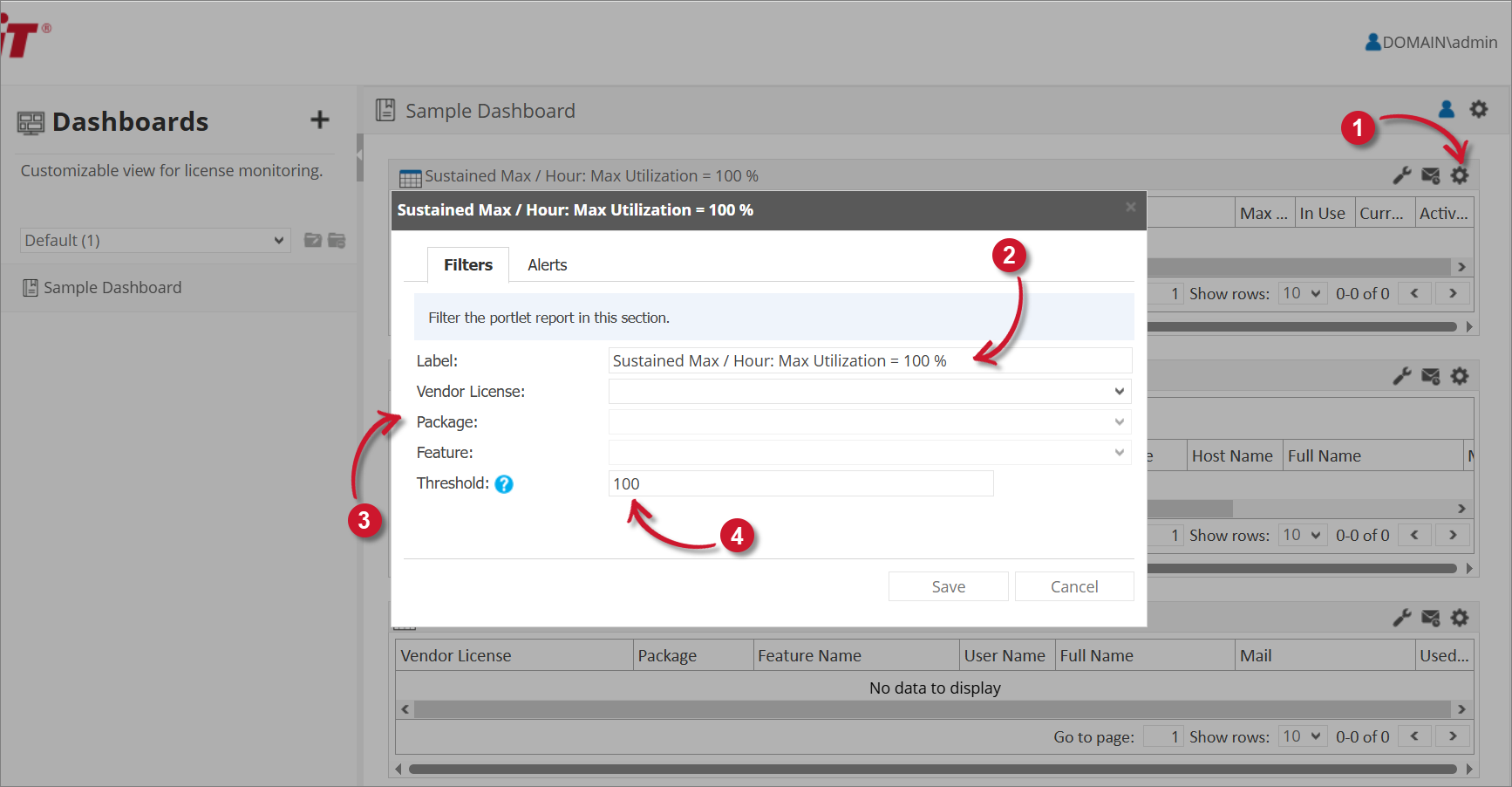 Sustained Max / Hour Filter Setting