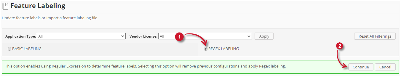 Regex Labeling