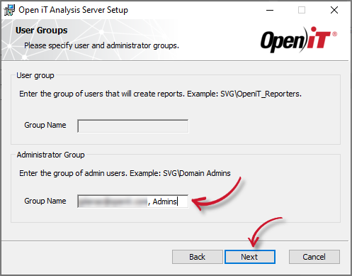 User and Administrator Group