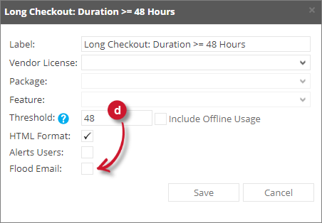 Flood Email Role Restriction