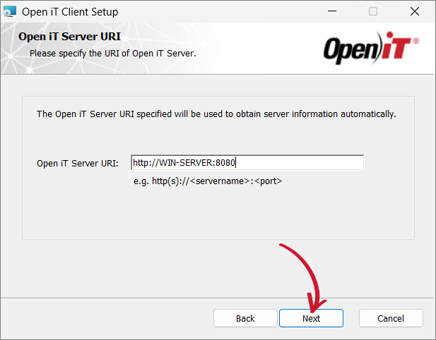 Server URI