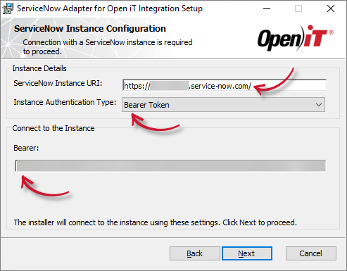 ServiceNow Instance Configuration - Bearer Token