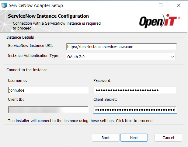 ServiceNow Instance Configuration - OAuth 2.0