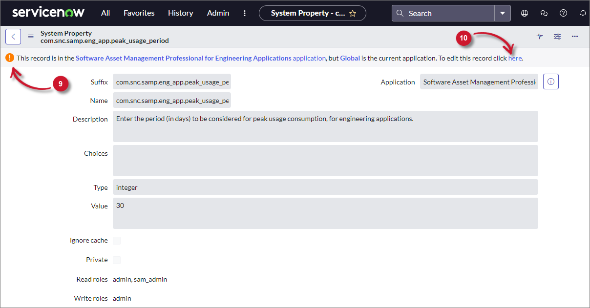System Property Link