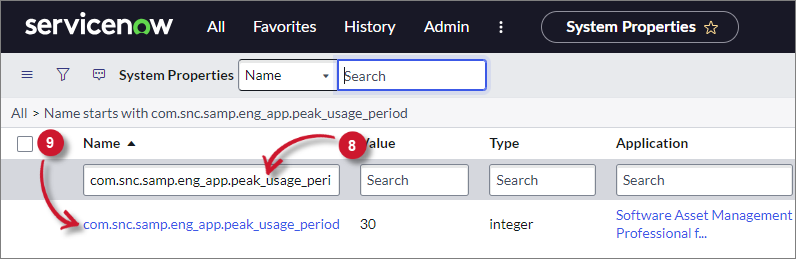 System Property Filter