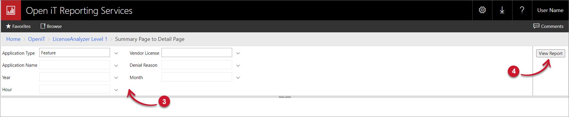 Summary page to detail page Parameters