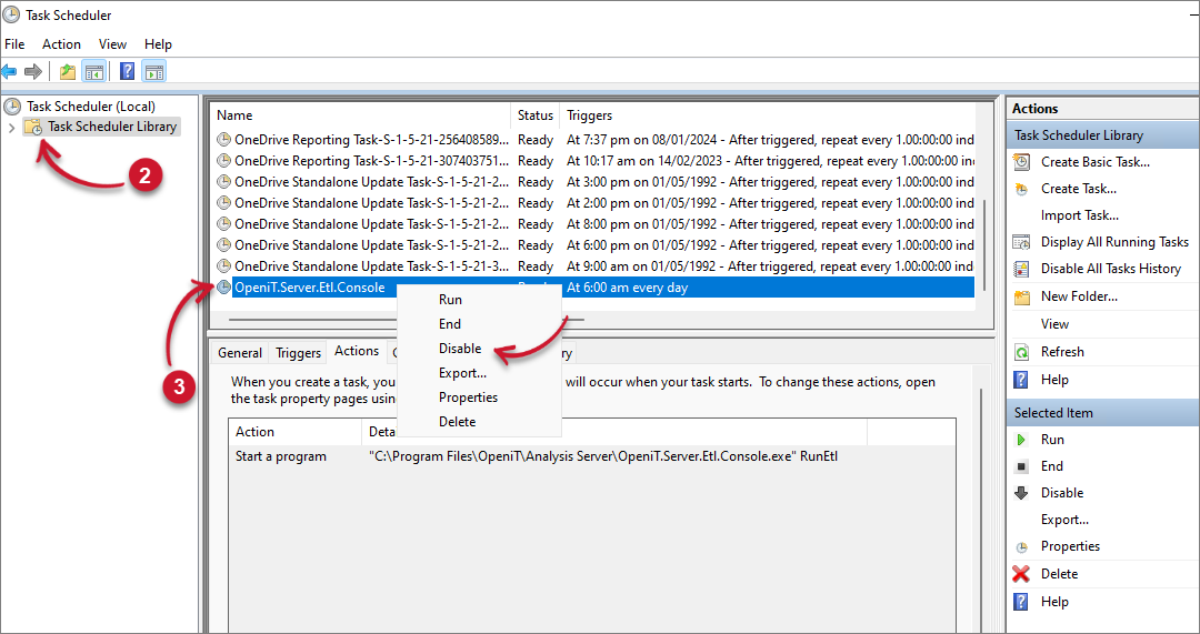 Task Scheduler Job Run Manually