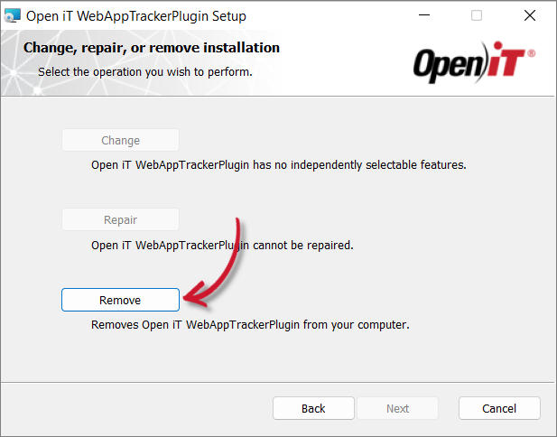 Uninstall Selection