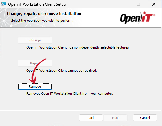 Uninstall Selection