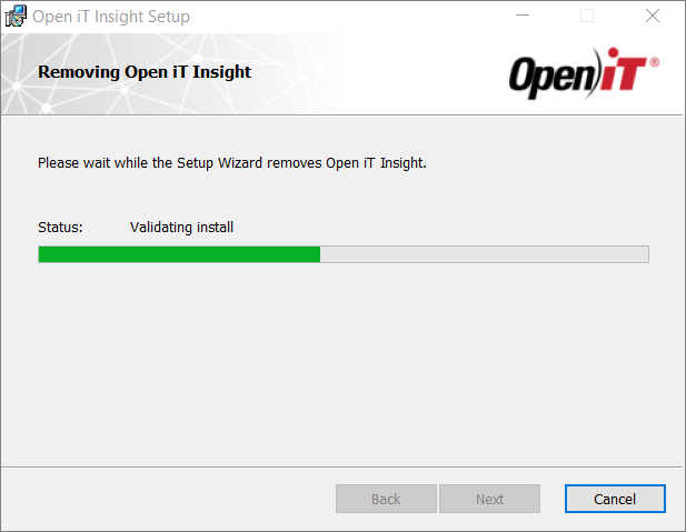 Uninstallation In-progress