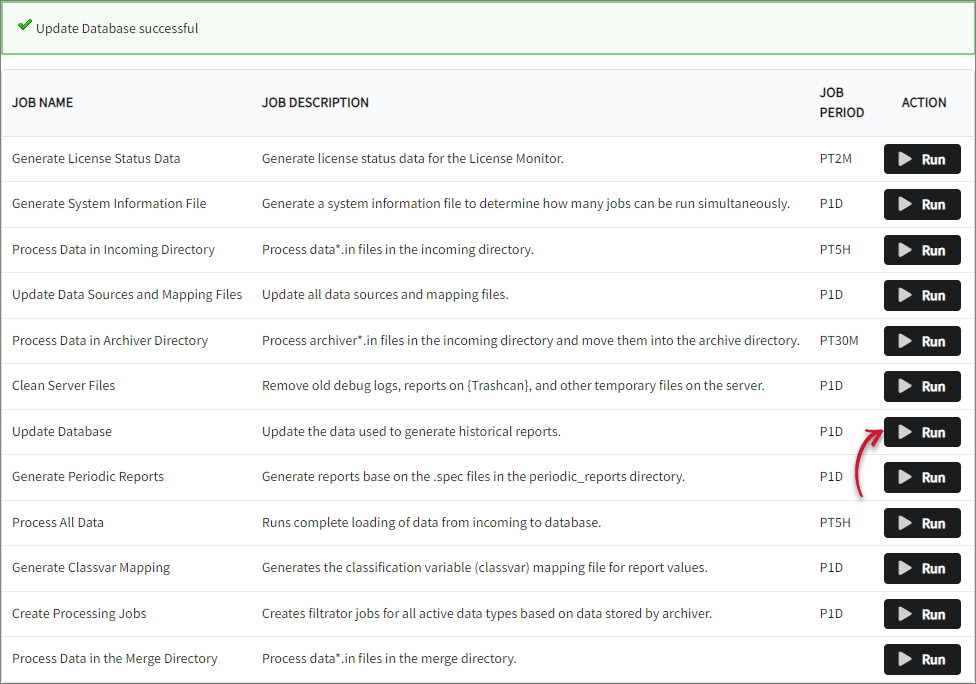 Update Database