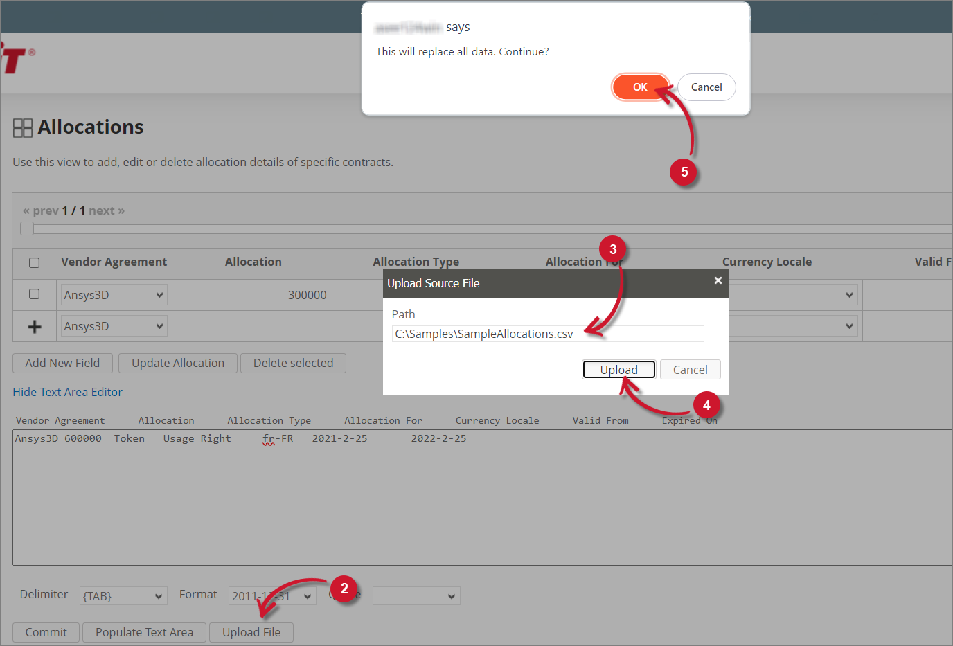 Uploading a Source File