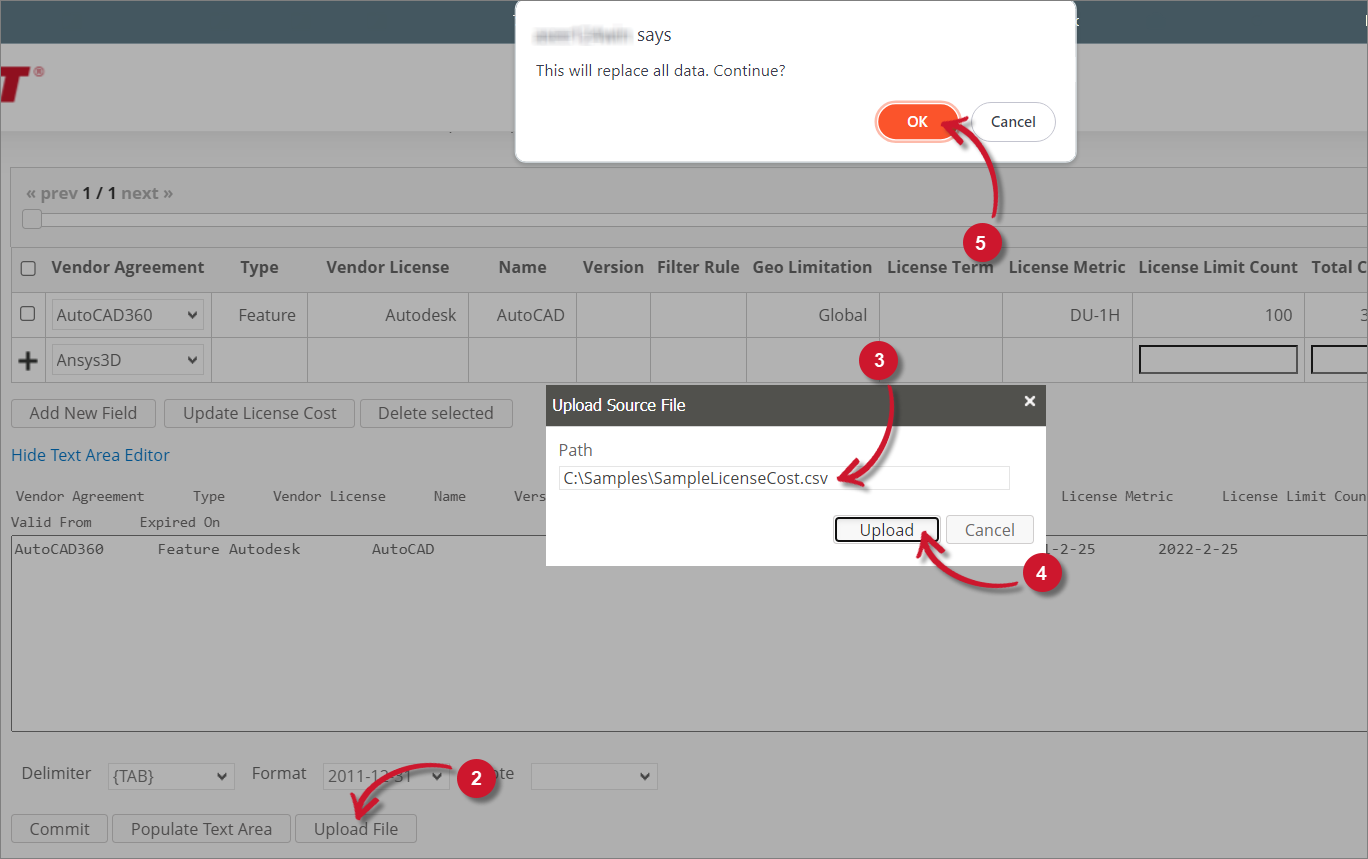 Uploading a Source File