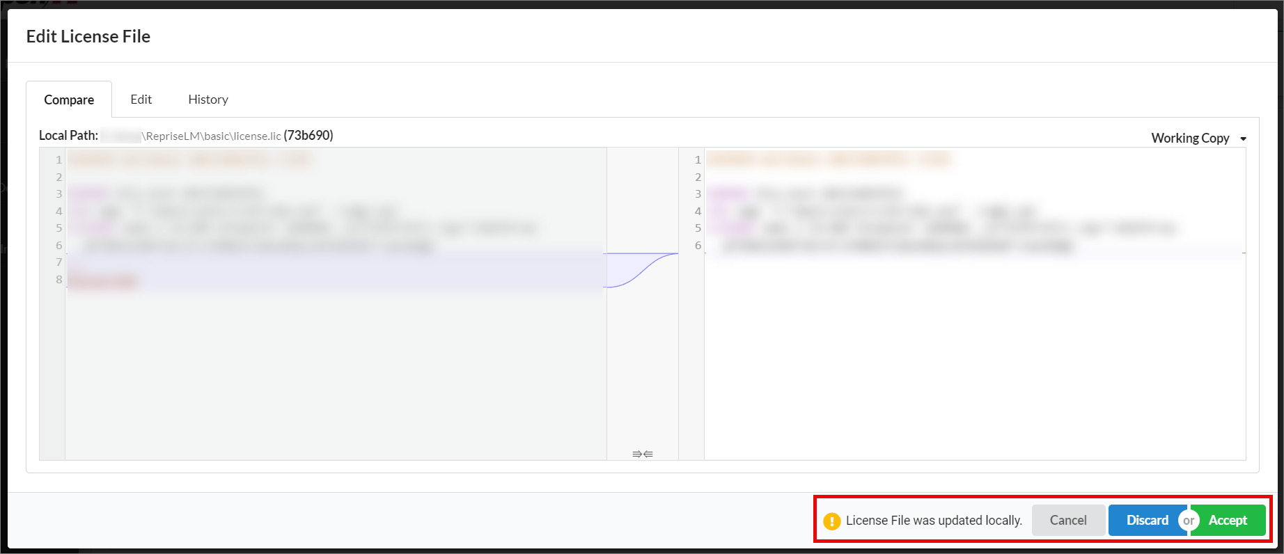 Detected Local File Updates