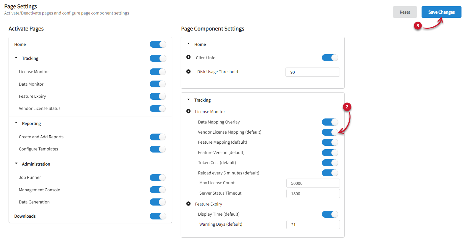 Activating Vendor License Mapping