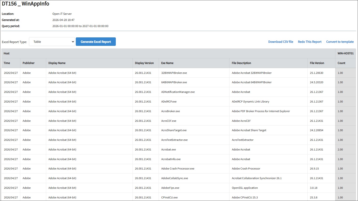 Windows Application Inventory