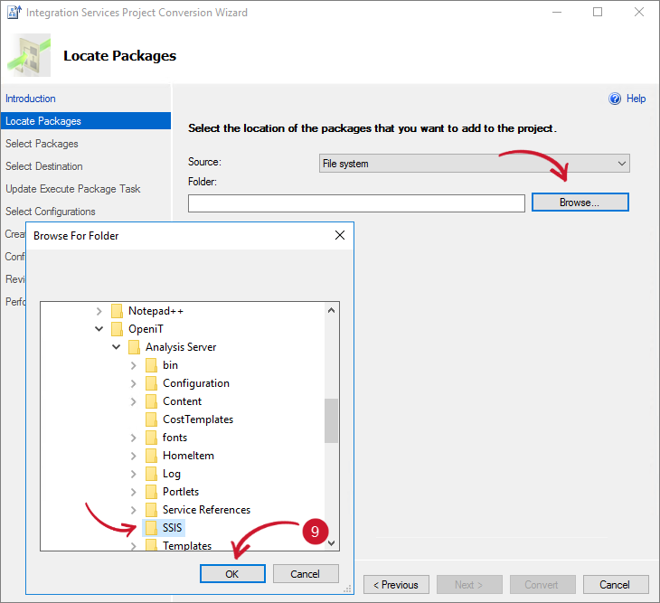 SCCM Integration: Analysis Server SSIS Packages Directory