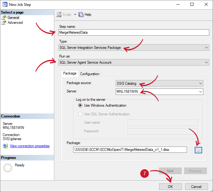 SCCM Integration: Scheduled Job Steps