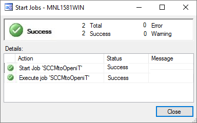 SCCM Integration: Scheduled Job Results