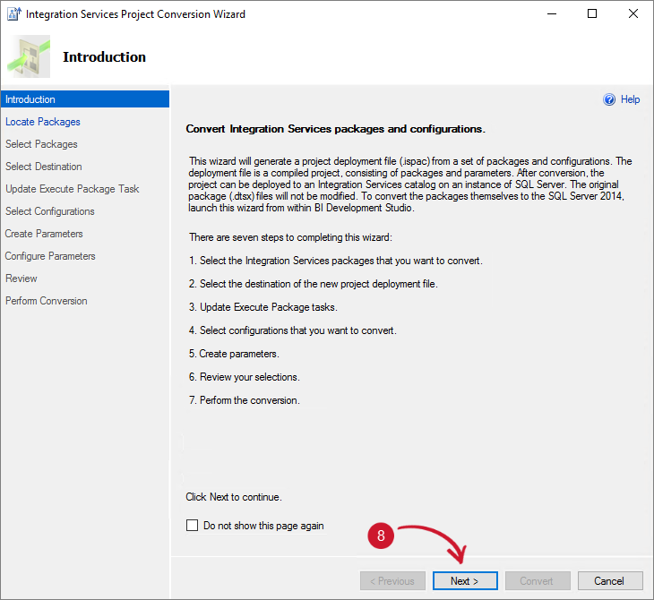 SCCM Integration: Integration Services Project Conversion