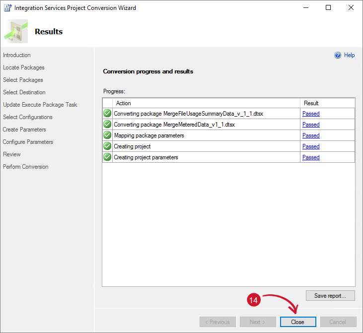 SCCM Integration: Project Creation Results