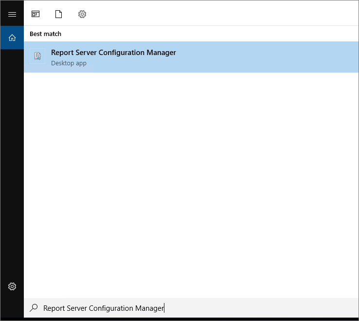 Report Server Configuration Manager